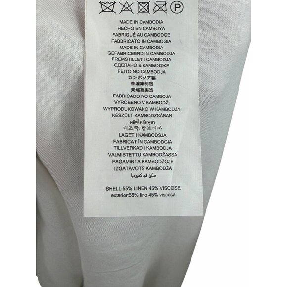 Michael Michael Kors Linen Blend Wide Leg PantsWomen’s XL White NWOT - Picture 5 of 6